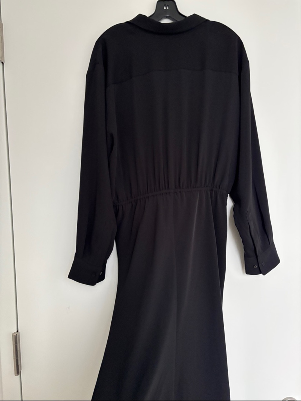 Babaton (Aritzia) Black Tie-Waist Long Dress - Picture 5 of 8